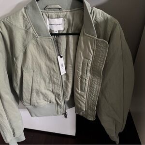 Banana Republic Women's Water Resistant Cropped Bomber Jacket